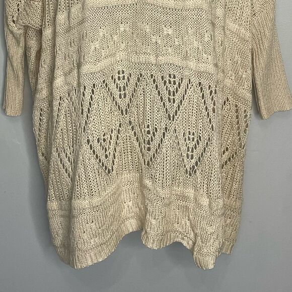 FOREVER 21 Oversized Knit Crochet Relaxed Sweater - Picture 5 of 9